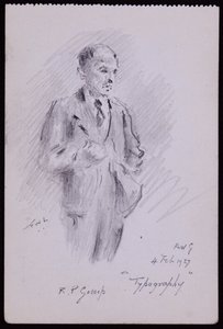 R Percy Gossop portréja alkotó: Francis Wilfred Lawson
