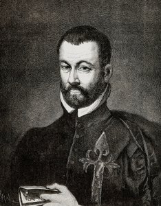 Benito ARIAS MONTANO (1527-1598) spanyol humanista és teológus portréja Francisco Pacheco festménye alapján alkotó: Francisco (after) Pacheco