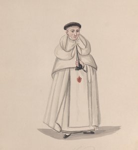 Egy pap a Mercederian Rend Irgalmasasszonya rendjéből, egy rajzcsoportból..., 1848.