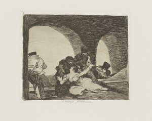 keserű jelenlét. (Bitter To Be Present.), pl. 13 A háború katasztrófái című sorozatból alkotó: Francisco de Goya