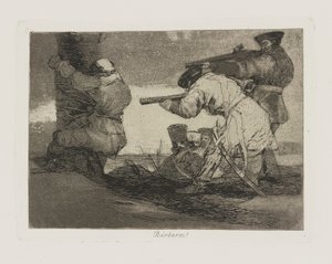 Barbárok! (Barbárok!), pl. 38. A háború katasztrófái című sorozatból alkotó: Francisco de Goya