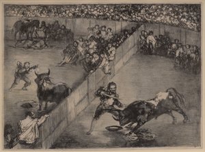 Bikaviadal egy megosztott gyűrűben alkotó: Francisco de Goya