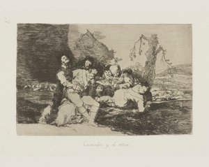 Gyógyítsd meg őket, és ? egy másik. (Get Them Well, and On to the Next.), pl. 20 a The Disasters of War sorozatból alkotó: Francisco de Goya