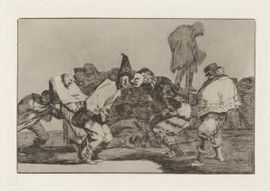 Disparate de carnaval (Carnival Folly), más néven Alegrias antrojo, que ma?ana seras ash (Örülj, karnevál, a Holnap hamu leszel), a Los disparates (Los proverbios) sorozatból alkotó: Francisco de Goya