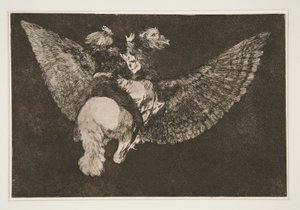 Disparate volante (Flying Folly), pl. 5 a Los proverbios sorozatból alkotó: Francisco de Goya