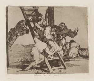 Nehéz a lépés! (Tétel alkotó: Francisco de Goya