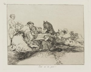 Ez a legrosszabb! (Ez a legrosszabb!), pl. 74 A háború katasztrófái című sorozatból alkotó: Francisco de Goya