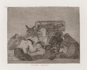 Furcsa odaadás! (Strange Devotion!), 66. tábla a háború katasztrófáiból alkotó: Francisco de Goya