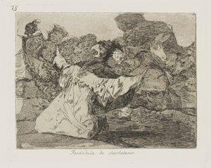 Charlatan show-biznisz. (Sarlatánok alkotó: Francisco de Goya