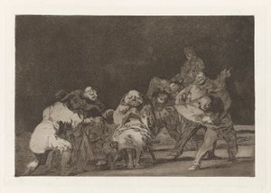 A hűség, más néven Aki nem kedvel téged, az tréfaként rágalmaz téged, a The Nonsense (The Proverbs) sorozatból alkotó: Francisco de Goya