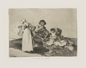 A legrosszabb a kérdezés. (The Worst Is To Beg.), pl. 55 A háború katasztrófái című sorozatból alkotó: Francisco de Goya