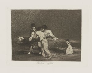 Boldogtalan anya! (Boldogtalan Anya!), pl. 50. A háború katasztrófái című sorozatból alkotó: Francisco de Goya