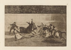 Pepe Illo halála (Pepe Illo halála, 2. kompozíció), A Bull Maquia E-táblája (3. kiadás) alkotó: Francisco de Goya