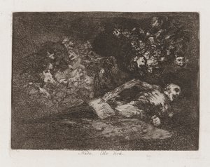 Bármi. [Elllo dir?] (Semmi. Az esemény megmondja), 69. lemez a The Disasters of War-ból alkotó: Francisco de Goya