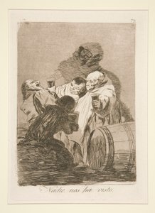 Senki sem látott minket (No One Has Seen Us), pl. 79 A szeszélyek című sorozatból alkotó: Francisco de Goya