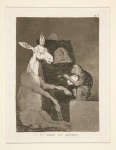 Se több, se kevesebb (Ne több, se kevesebb), pl. 41 A szeszélyek című sorozatból alkotó: Francisco de Goya