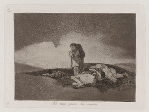Nincs, aki segítsen rajtuk, 60. tábla a The Disasters of War-ból alkotó: Francisco de Goya