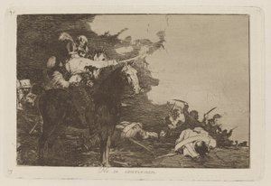 Nem értenek egyet, 17. tábla a háború katasztrófáiból alkotó: Francisco de Goya