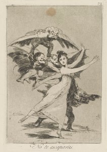 Nincs te escapr?s. (Nem fogsz szökni.), pl. 72 a Los caprichos sorozatból alkotó: Francisco de Goya