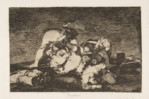 10. tábla a The Disasters of War Los Desastres de la Guerra-ból: Nor [d..., 1810, megjelent 1863. alkotó: Francisco de Goya