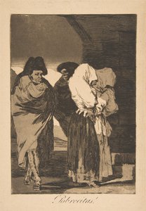 22. lemez Los Caprichosból: Szegény kislányok! Probrecitas!, 1799, posztumusz benyomás. alkotó: Francisco de Goya