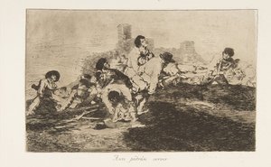 24. tábla a The Disasters of War Los Desastres de la Guerra-ból: Ők ..., 1810, 1863. alkotó: Francisco de Goya