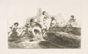 24. tábla a The Disasters of War Los Desastres de la Guerra-ból: Még mindig lehetnek u..., 1810. alkotó: Francisco de Goya
