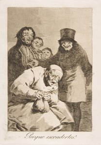 30. tábla Los Caprichosból: Miért kell elrejteni őket Porque esconderlos, 1799. alkotó: Francisco de Goya