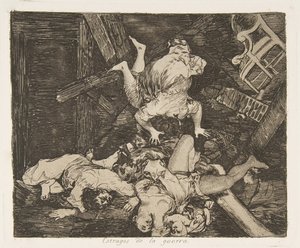 30. tábla a The Disasters of War Los Desastres de la Guerra: Ravag...-ból, 1810, 1863. alkotó: Francisco de Goya