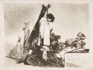 36. tábla a „The Disasters of War”-ból The Disasters of War: „Nem [ebben az esetben] eit..., 1810. alkotó: Francisco de Goya