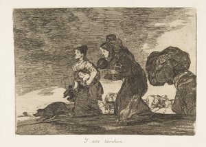 45. tábla a The Disasters of War Los Desastres de la Guerra-ból: And t..., 1810, 1863. alkotó: Francisco de Goya
