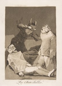 50. tábla Los Caprichosból: The Chinchillas Los Chinchillas., 1799. alkotó: Francisco de Goya