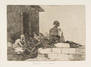 54. tábla a The Disasters of War Los Desastres de la Guerra-ból: Ap..., 1811-12, 1863. alkotó: Francisco de Goya