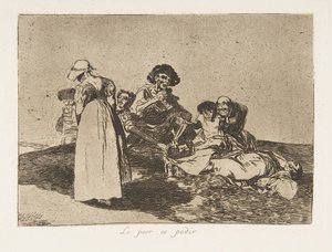 55. tábla a The Disasters of War Los Desastres de la Guerra-ból: Th..., 1811-12, 1863. alkotó: Francisco de Goya