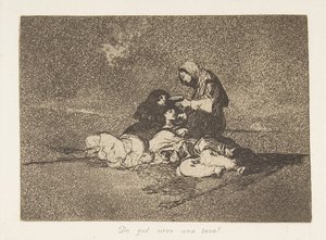 59. tábla a The Disasters of War Los Desastres de la Guerra-ból: Wh..., 1811-12, megjelent 1863. alkotó: Francisco de Goya