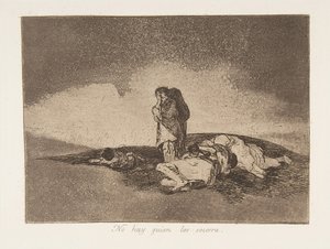 60. tábla a The Disasters of War Los Desastres de la Guerra-ból: Th..., 1811-12, megjelent 1863. alkotó: Francisco de Goya
