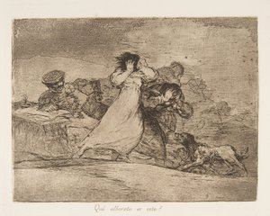 65. tábla a The Disasters of War Los Desastres de la Guerra...-ból, 1814-15 után, 1863. alkotó: Francisco de Goya