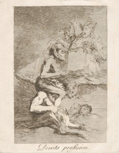 70. tábla Los Caprichosból: Devout Profession Devota profesion., 1799. alkotó: Francisco de Goya