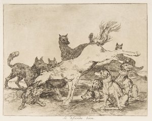 78. tábla a „The Disasters of War” Los Desastres de la Guerra...-ból, 1814–1815 után, 1863-ban. alkotó: Francisco de Goya