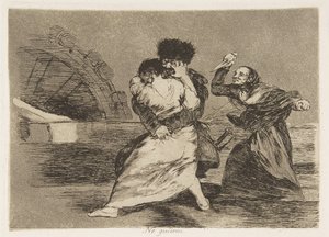 9. tábla a The Disasters of War Los Desastres de la Guerra: They d...-ből, 1810, 1863. alkotó: Francisco de Goya