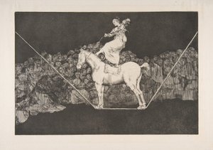 B tábla a Disparates: Punctual Folly, kb. 1877 előtt megjelent 1816-23. alkotó: Francisco de Goya