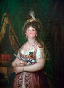 Mária Luisa királynő portréja, 18. század alkotó: Francisco de Goya