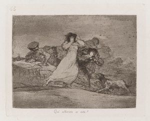 Hogy? lázadás ez? (What Is This Hubbub?), 65. tábla a The Disasters of War-ból alkotó: Francisco de Goya