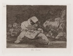 Micsoda őrület! (Micsoda őrület!), 68. tábla A háború katasztrófáiból alkotó: Francisco de Goya