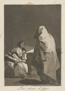 Hogy jön az őrült (Here Comes the Bogey-Man.), pl. 3 a The Caprices sorozatból alkotó: Francisco de Goya