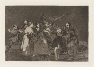 Szúrt sebeket gyógyítanak, de nem rossz szavakat (A sebek gyorsabban gyógyulnak, mint a kapkodó szavak), a Los absurdities (Los proverbios) sorozatból alkotó: Francisco de Goya