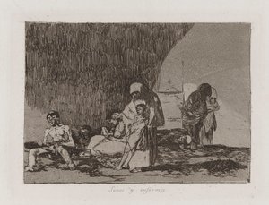 Egészségesek és betegek, 57. tábla A háború katasztrófáiból alkotó: Francisco de Goya