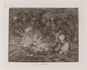 ha feltámad?? (Will She Rise Again?), 80. lemez a The Disasters of War-ból alkotó: Francisco de Goya