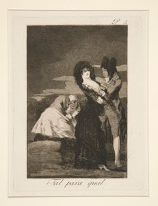 Tal para qual (Two of a Kind), pl. 5 Los caprichosból alkotó: Francisco de Goya