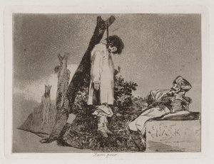 Egyik sem ([ebben az esetben] sem), 36. tábla a The Disasters of War-ból alkotó: Francisco de Goya